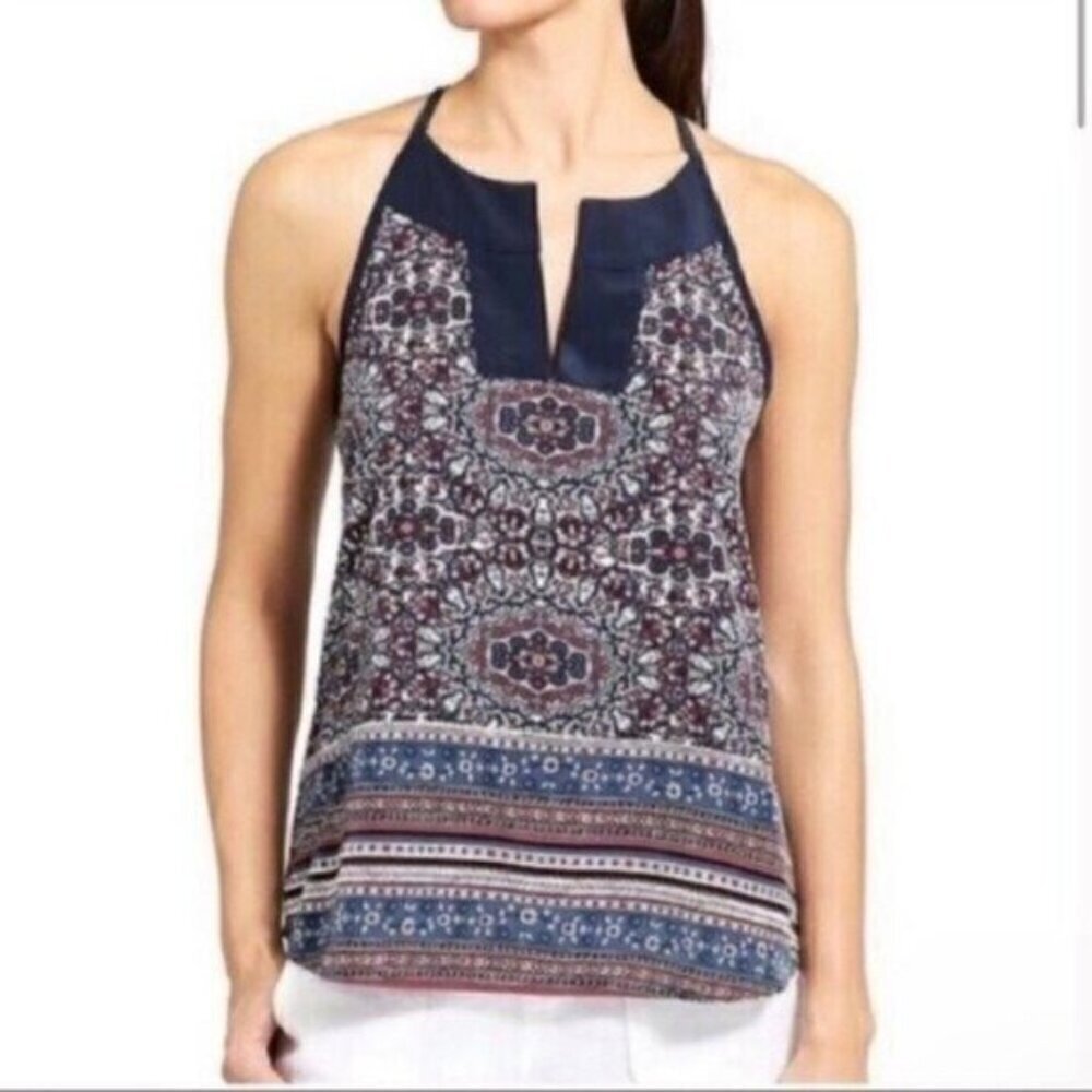 Athleta Medallion Dunes Boho Tassel Halter Tank Top - Picture 4 of 13